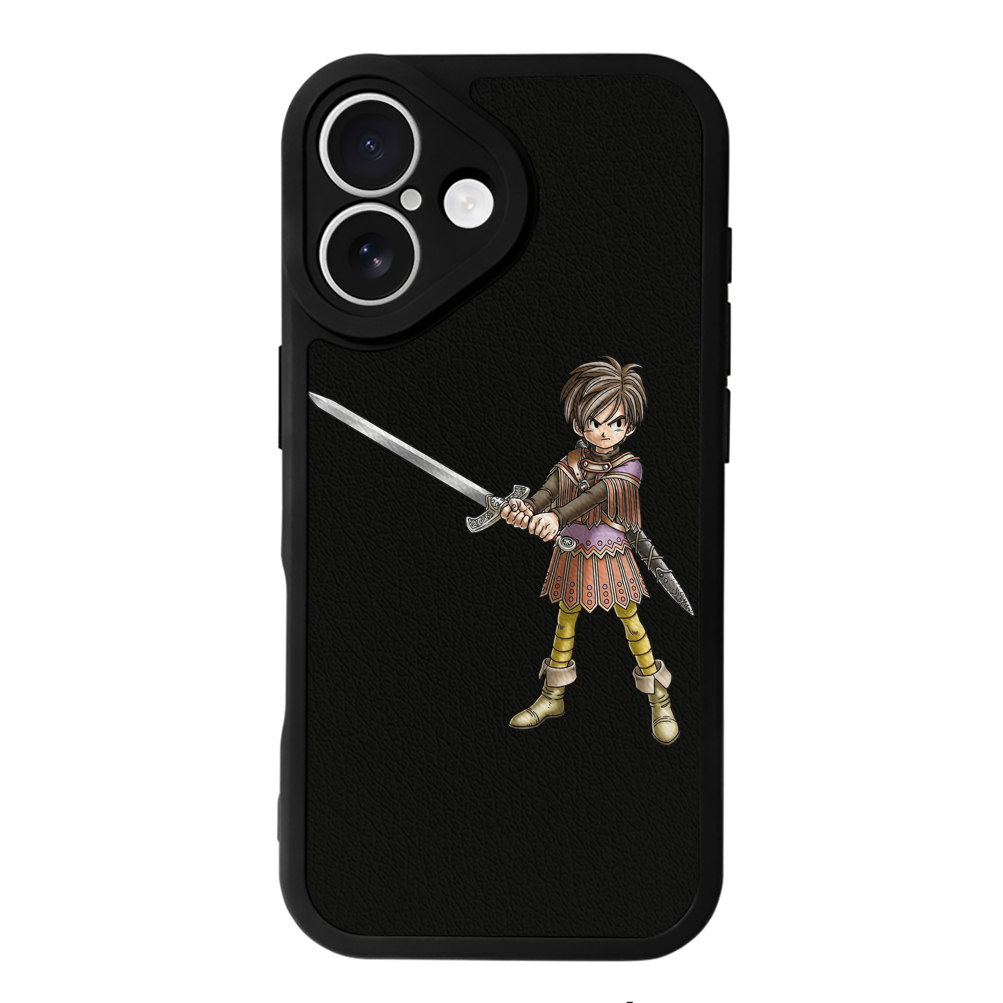 （画像用） ドラゴンクエスト Doragon Kuesuto Dragon Quest 【iPhone 16シリーズ対応】シリコンスマホケース（レザー調） 材質：シリコン